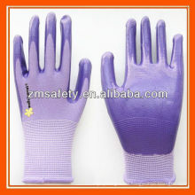 Nylon Knitted Garden Work Nitrile Coated Gloves ZMR778